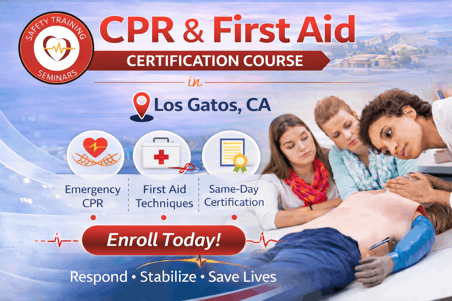CPR & First Aid course in Los Gatos
