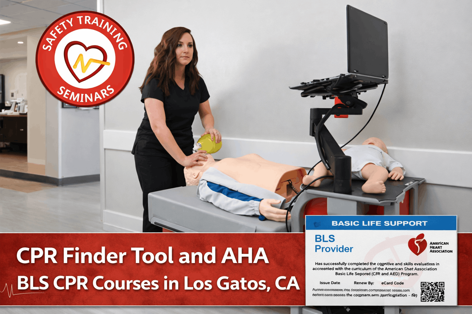 CPR Finder Tool and AHA BLS CPR Courses in Los Gatos, CA