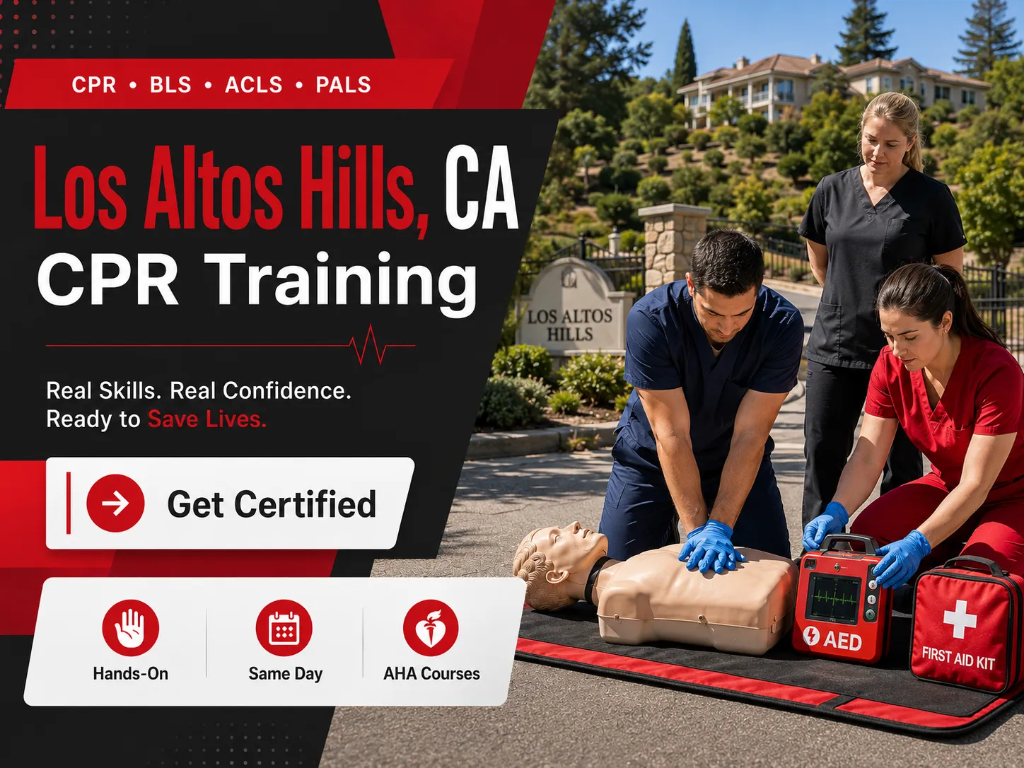 ACLS and PALS certification class in Los Altos Hills, California
