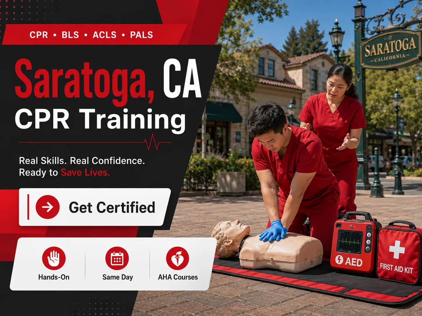 Healthcare provider BLS class in Saratoga, CA – AHA certified